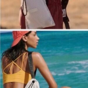 Free people movement white nwot Mini Mesh Sling Bag